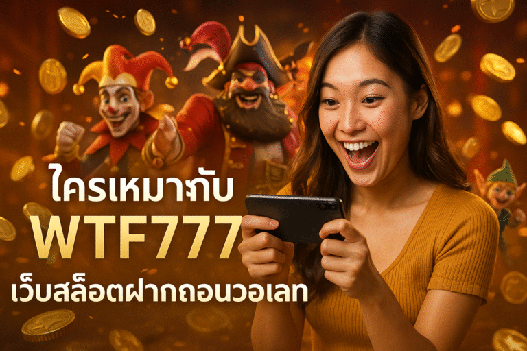 ใครเหมาะกับ WTF777 เว็บสล็อตฝากถอนวอเลท