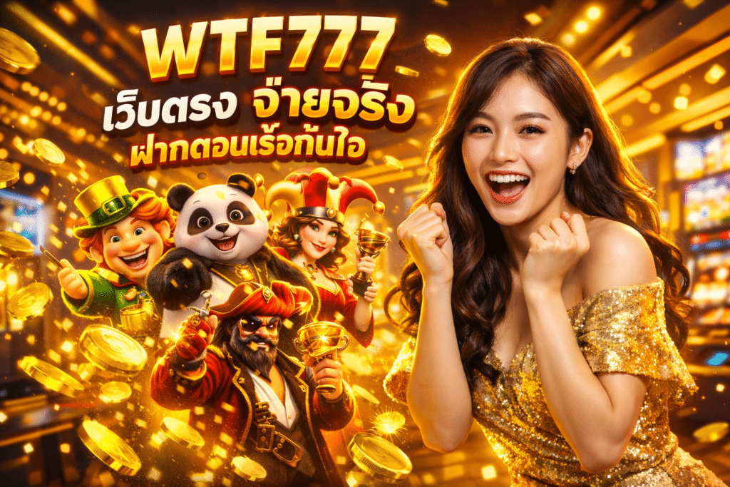 WTF777 เว็บตรง จ่ายจริง ฝากถอนเร็วทันใจ